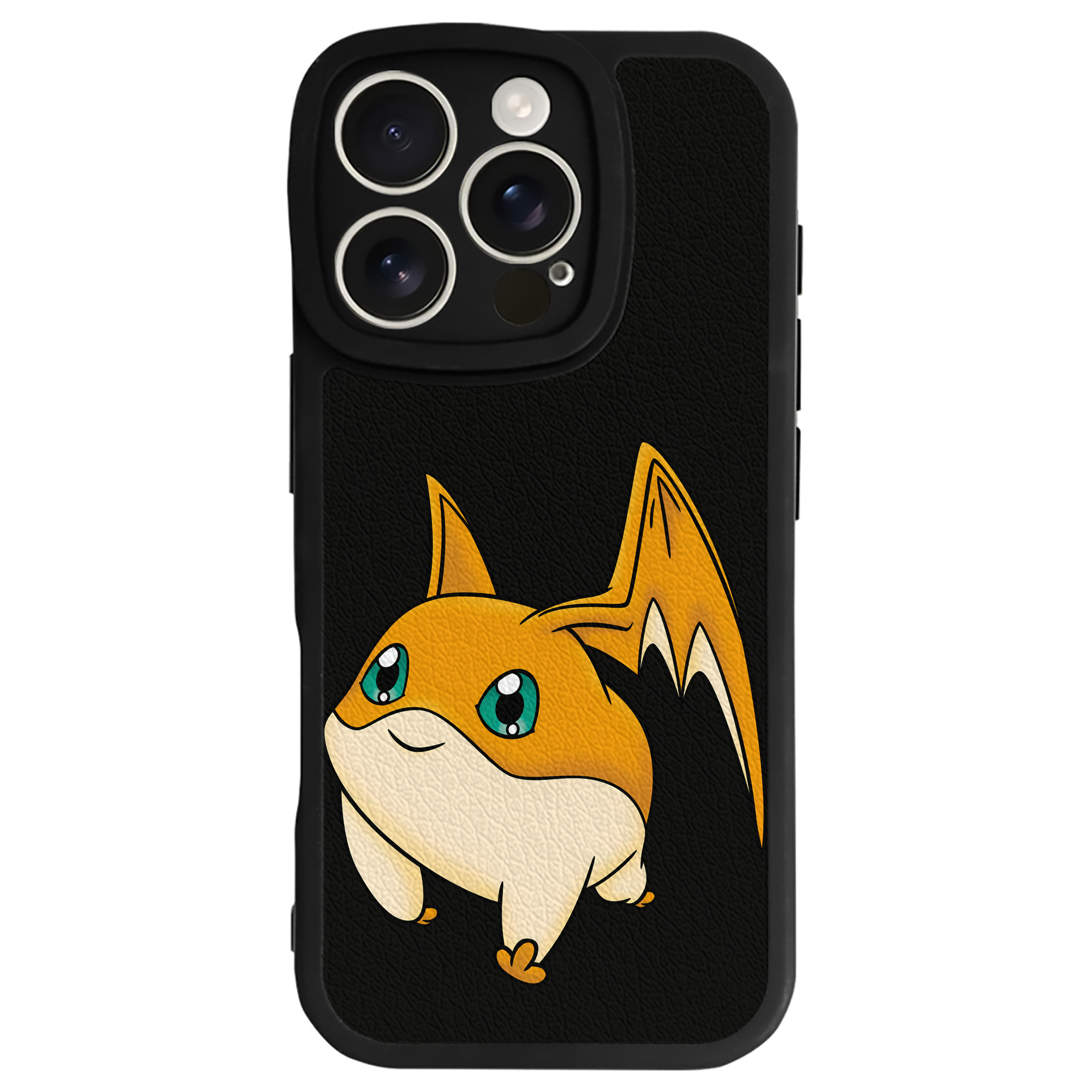 （画像用） Digimon デジタルモンスター/デジモン 【iPhone 16シリーズ対応】シリコンスマホケース（レザー調） 材質：シリコン